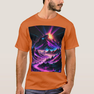 レトロ素晴らし波通りネオン4 Tシャツ