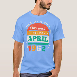 レトロ素晴らし1962年4月以降誕生日ヴィンテージBd Tシャツ