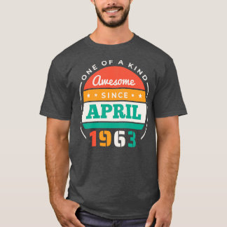 レトロ素晴らし1963年4月以降誕生日ヴィンテージBd Tシャツ