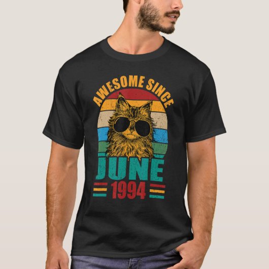 レトロ素晴らし1994年6月28日誕生日28年 Tシャツ (正面)