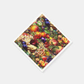 レトロ素朴の新夏の熱帯果物野菜 スタンダードカクテルナプキン (角)