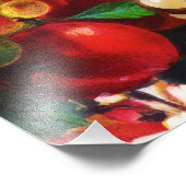 レトロ素朴の新夏の熱帯果物野菜 フォトプリント            (角)