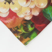 レトロ素朴の新夏の熱帯果物野菜 フリースブランケット (角)