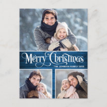 レトロ素朴クリスマス3 PHOTOグリーティングホリデー