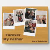 レトロ素朴スナップショット写真コラージュ父の日 フォトプラーク (正面)