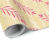 レトロ素朴ハートパターンバレンタイン ラッピングペーパー (ロールコーナー)