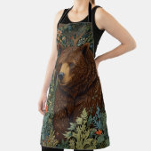 レトロ素朴ブラウンベア エプロン (インサイチュ)