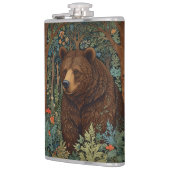 レトロ素朴ブラウンベア フラスク (左)