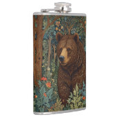 レトロ素朴ブラウンベア フラスク (右)