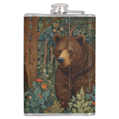 レトロ素朴ブラウンベア フラスク (裏面)