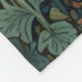 レトロ素朴ブラウンベア フリースブランケット (角)