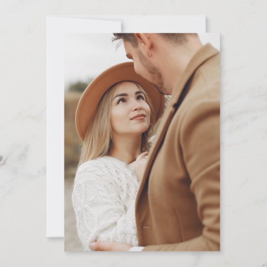 レトロ素朴ボホラストテラコッタセーブ日付 案内状 (裏面)