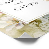 レトロ素朴ワイルドフラワーカード&ギフトサイン ポスター (角)