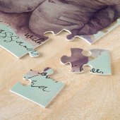 レトロ素朴ヴィンテージうさぎイースターエッグバスケット ジグソーパズル (側面)