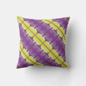 レトロ紫と黄 クッション (裏面)