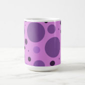 レトロ紫の点 コーヒーマグカップ (中央)