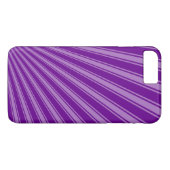 レトロ紫ファンキーの太陽光線の背景 Case-Mate iPhoneケース (裏面(横))