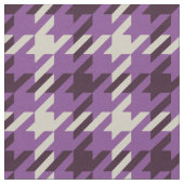 レトロ紫千鳥格子の紋様 ファブリック (クローズアップ)