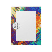 レトロ組織抽象デザイン ノートパッド (回転)