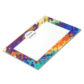 レトロ組織抽象デザイン ノートパッド (アングル)