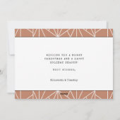 レトロ結婚したとメリー新婚結婚の写真 シーズンカード (裏面)