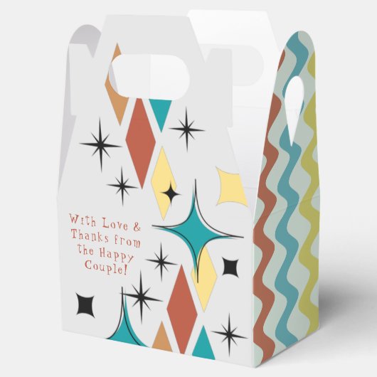 レトロ結婚の切妻用箱 フェイバーボックス (オープン)