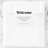 レトロ結婚の歓迎抱き枕バスケット スクエアシール (バッグ)