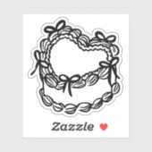 レトロ結婚ケーキ シール (シート)