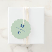 レトロ結婚スクイグルモノグラム フェイバータグ (インサイチュ)