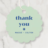 レトロ結婚スクイグルモノグラム フェイバータグ (裏面)