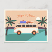 レトロ結婚バン ポストカード (正面)