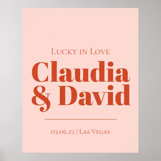 レトロ結婚ベガス徴候 ポスター (正面)