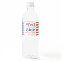 レトロ結婚ホワイトブルーバックヤードウェディングシャワー