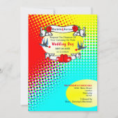 レトロ結婚ロカビリー 招待状 (正面)