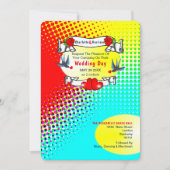 レトロ結婚ロカビリー 招待状 (正面)