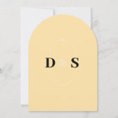 レトロ結婚式招待状花 招待状 (裏面)