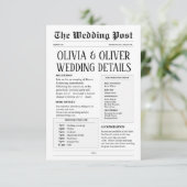 レトロ結婚新聞の詳細 エンクロージャーカード (スタンド正面)