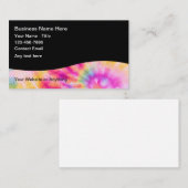 レトロ絞り染めテーマ名刺デザイン 名刺 (正面/裏面)