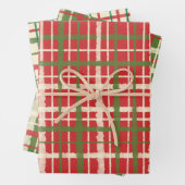 レトロ絵を描プライドクリスマスパターン ラッピングペーパーシート (インサイチュ)