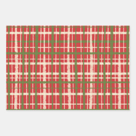 レトロ絵を描プライドクリスマスパターン ラッピングペーパーシート