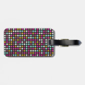 レトロ絵を描水玉模様キャンバス#4 ラゲッジタグ (裏面横)