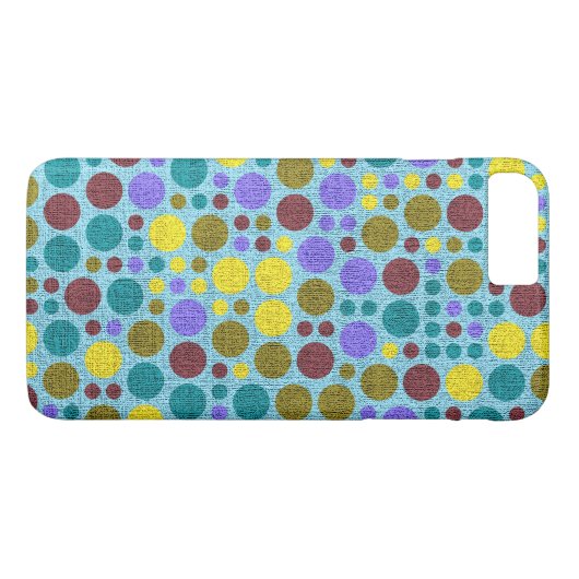 レトロ絵を描水玉模様キャンバス#5 Case-Mate iPhoneケース (裏面(横))