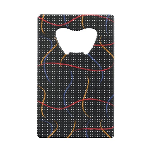 レトロ絵を描（ばちゃばちゃ）跳ねるとドット クレジットカード栓抜き (裏面)