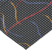 レトロ絵を描（ばちゃばちゃ）跳ねるとドット ショートテーブルランナー (コーナー)