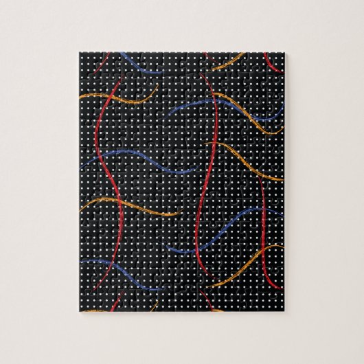 レトロ絵を描（ばちゃばちゃ）跳ねるとドット ジグソーパズル (縦)