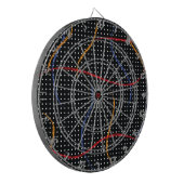 レトロ絵を描（ばちゃばちゃ）跳ねるとドット ダーツボード (正面左)