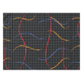 レトロ絵を描（ばちゃばちゃ）跳ねるとドット テーブルクロス (正面(横))