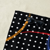 レトロ絵を描（ばちゃばちゃ）跳ねるとドット ビーチタオル (インサイチュ)