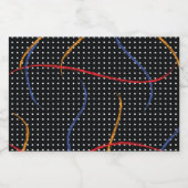 レトロ絵を描（ばちゃばちゃ）跳ねるとドット フードラベル (シングルラベル)