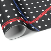 レトロ絵を描（ばちゃばちゃ）跳ねるとドット ラッピングペーパー (ロールコーナー)